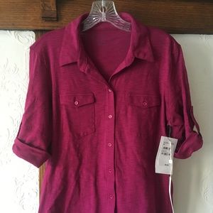 fuschia Caslon shirt from Nordstrom